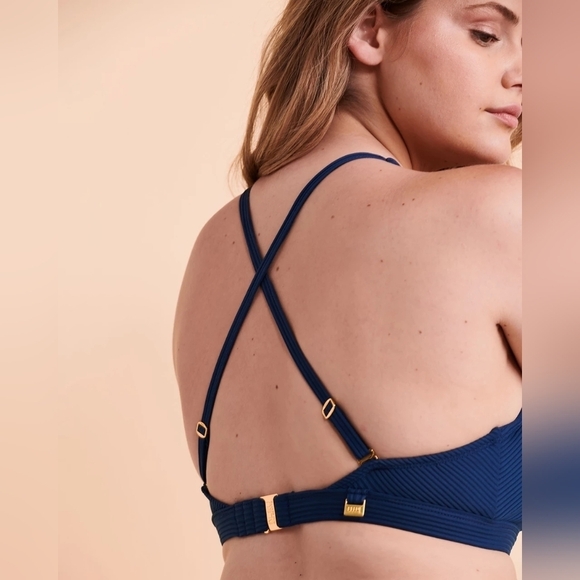 BLEU ROD  BEATTIE-WALK THE LINE D Cup Bikini Top - Picture 3 of 7